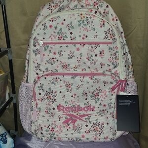Reebok Pink Floral Backpack